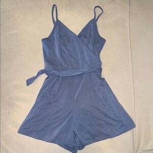Blue Wrap Romper